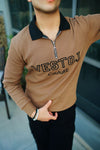 Brown Squar texture Sweatshirt