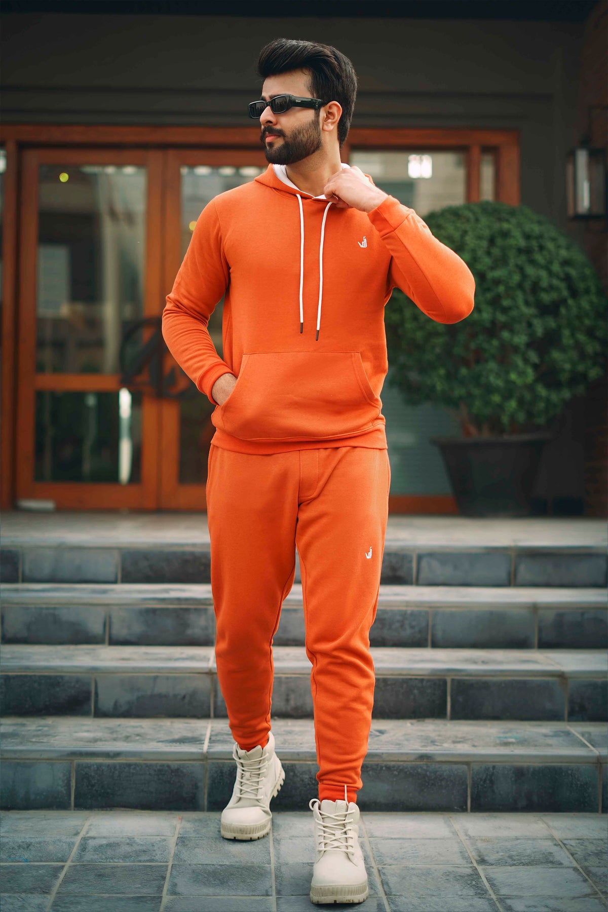 Orange tracksuit