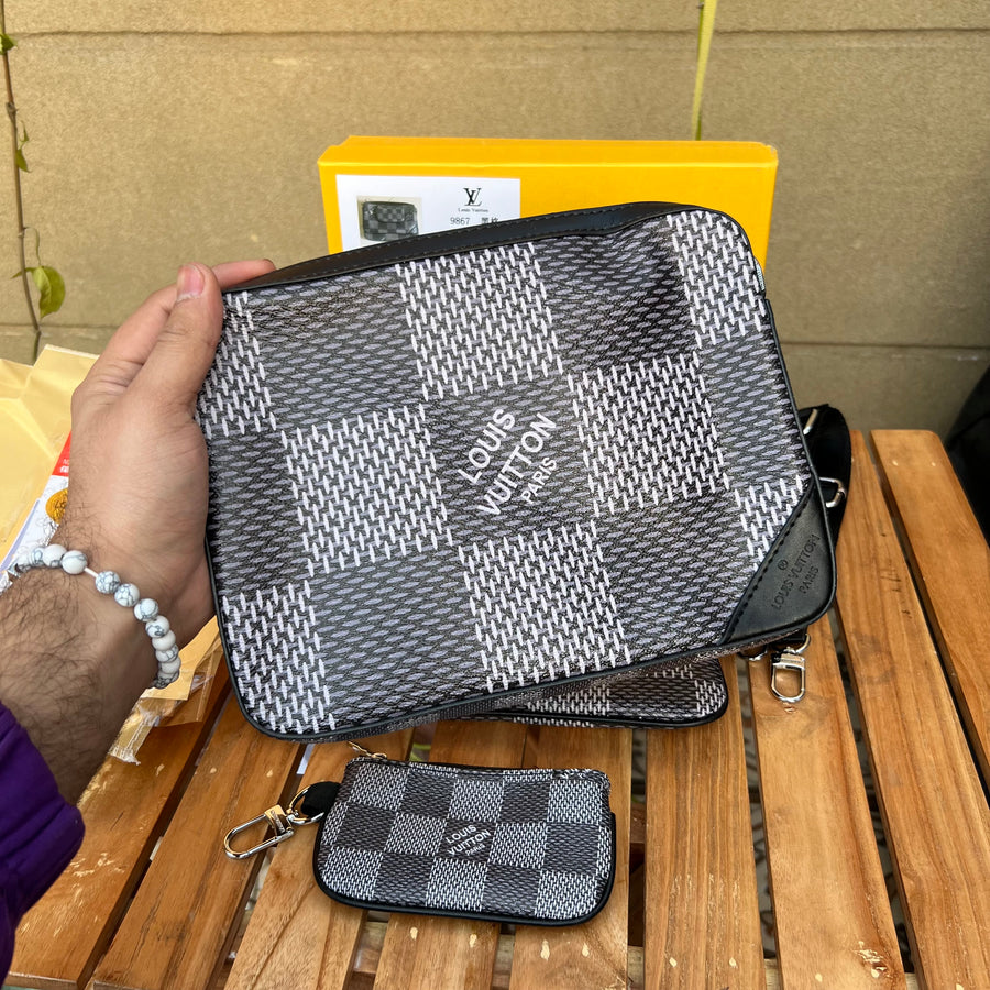 L-v Trio Shoulder Bag with box