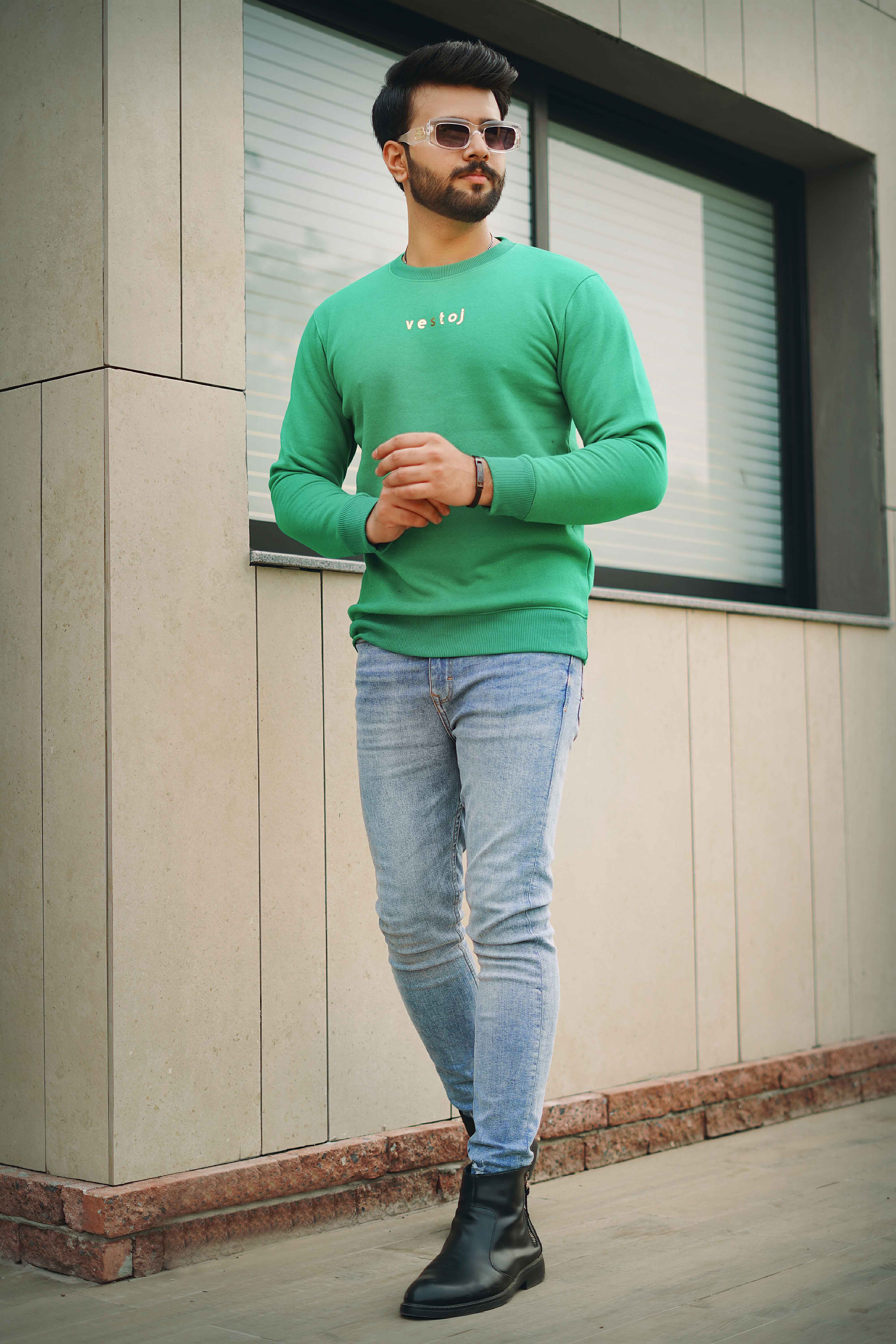 Vestoj green sweatshirt WT23