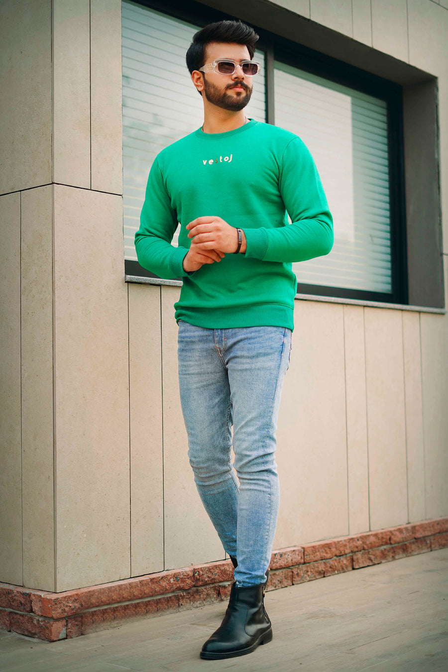 Vestoj green sweatshirt WT23