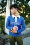 Blue Squar texture Sweatshirt