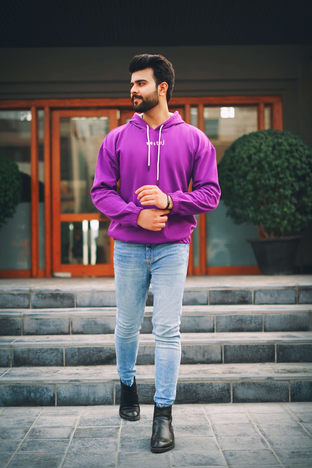 Vestoj purple hoodie WT23