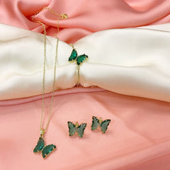 Pb-crystal butterfly sets