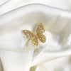 Pb-zirconic butterfly ring golden