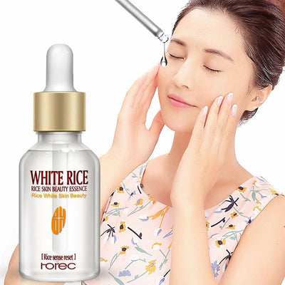 White Rice Whitening Serum Face Moisturizing Cream Anti Wrinkle Anti Aging Face Fine Lines Acne Treatment Skin Care